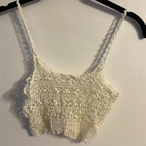 Vintage lace crochet top